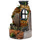 Brick wall window scene 20x15 cm Neapolitan nativity 10 cm s2