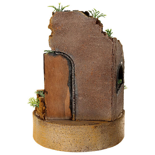 Skała z drzwiami, do szopki neapolitańskiej 10-12 cm 4