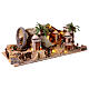 Anfora terracotta presepe stile 700 napoletano 25x85x40 cm con statuine s5