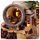 Anfora terracotta presepe stile 700 napoletano 25x85x40 cm con statuine s7