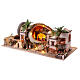 Anfora terracotta presepe stile 700 napoletano 25x85x40 cm con statuine s8