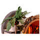 Anfora terracotta presepe stile 700 napoletano 25x85x40 cm con statuine s11