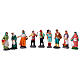Anfora terracotta presepe stile 700 napoletano 25x85x40 cm con statuine s13