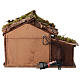 Capanna con bivacco e fuoco 25x30x20 cm presepe napoletano 8-10 cm s4