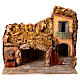 House with fountain and stable, 40x45x30 cm, for 8-10 cm Neapolitan Nativity Scene s1