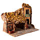 Crèche maison fontaine 40x45x30 cm crèche napolitaine 8-10 cm s3