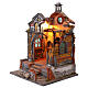 Tempio chiesa con natività 55x40x35 cm presepe napoletano 10-12 cm s4