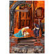 Tempio chiesa con natività 55x40x35 cm presepe napoletano 10-12 cm s5