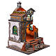 Tempio chiesa con natività 55x40x35 cm presepe napoletano 10-12 cm s13