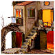 Presepe stile 700 mulino 75x60x55 cm presepe napoletano 10-12 cm s6