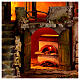 Nativity scene village 18th century mill 75x60x55 cm, Neapolitan nativity scene 10-12 cm s2