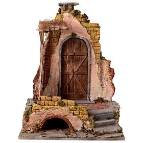 Temple, 60x45x35 cm, for 20-25 cm Neapolitan Nativity Scene