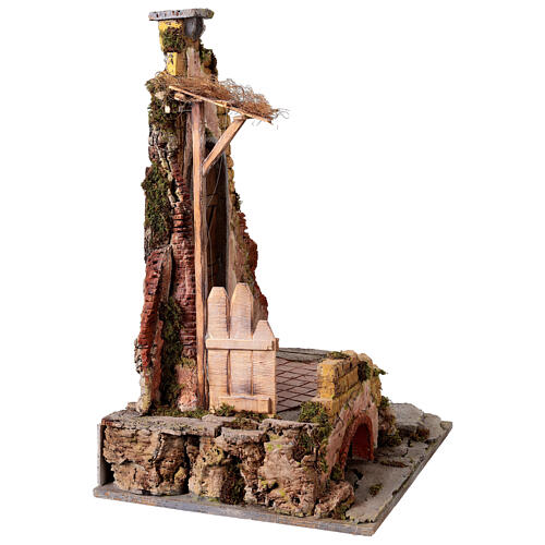 Temple 60x45x35 cm pour figurines 20-25 cm crèche napolitaine 5