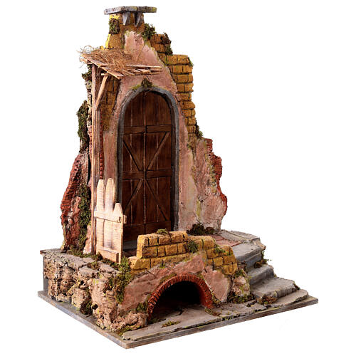 Świątynia 60x45x35 cm dla pasterzy 20-25 cm - szopka neapolitańska 4