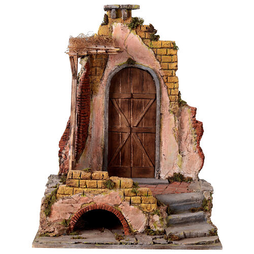 Temple figure 60x45x35 cm for 20-25 cm Neapolitan nativity shepherds 1
