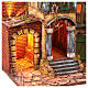 Scena presepe stile 700 con terrazzo 50x60x40 cm presepe napoletano 10-12 cm s2