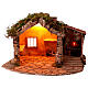 Capanna con forno 35x55x45 cm presepe napoletano 10-14 cm s1