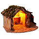 Capanna con forno 35x55x45 cm presepe napoletano 10-14 cm s5