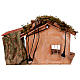 Capanna con forno 35x55x45 cm presepe napoletano 10-14 cm s6