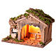 Nativité avec fontaine 10-12 cm crèche napolitaine 20x30x20 cm s4