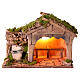 Natività con fontana 10-12 cm presepe napoletano 20x30x20 cm s1