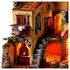 Borgo presepe forno e cascata 55x50x45 cm presepe napoletano 10-12 cm s2