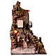 Presepe stile 700 con lavatoio 60x60x40 cm stile napoletano 10-12 cm s7