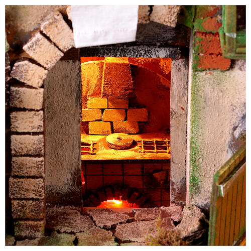 18th Century Style Nativity Scene with Washhouse 60x60x40 cm Neapolitan Style 10-12 cm 4