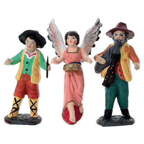 Presepe napoletano 11 statuine terracotta 10 cm 4