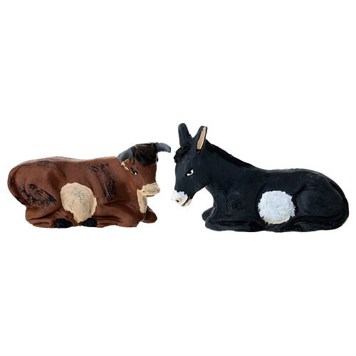 Szopka neapolitańska 11 figurek z terakoty, 10 cm 5