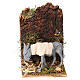 Asino che mangia in movimento 15x8x12 cm Presepe Napoletano 8-10 cm s1