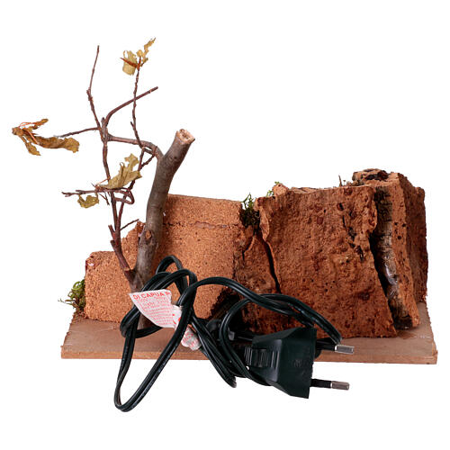 Fire Hearth with Flame Effect for 10–12 cm Neapolitan Nativity Scene, 10x20x12 cm 4