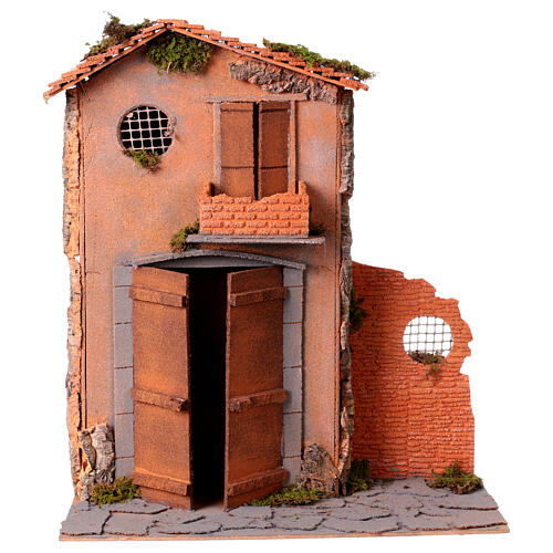 Shepherd setting 50x45x20 cm Neapolitan nativity scene 20 cm 1