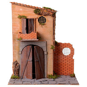 Shepherds' cork house, 50x45x20 cm, for 20 cm Neapolitan Nativity Scene