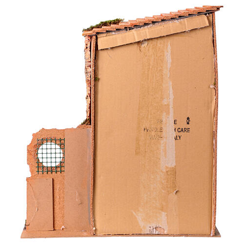 Cork Shepherds' House 50x45x20 cm Neapolitan Nativity Scene 20 cm 4