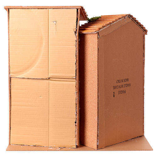 Shepherd houses set 55x55x30 cm, Neapolitan Nativity Scene 20 cm 4