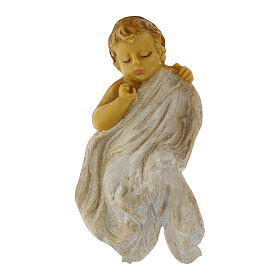 Bambinello con culla resina 6 cm 