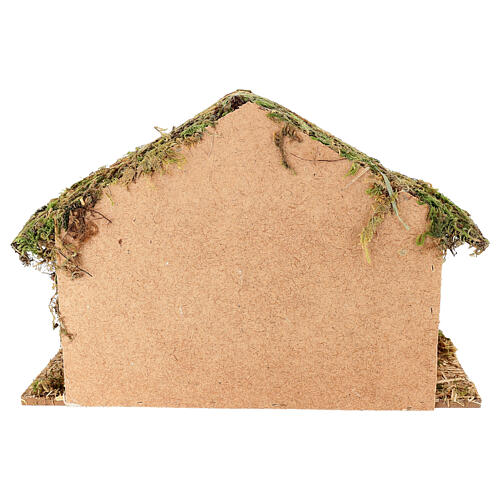 Hut with window and ladder, 35x15x25 cm, for 8-10 cm Nativity Scene 6