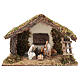 Capanna con finestra e scala 35x15x25 cm presepe 8-10 cm s1