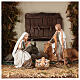 Capanna con finestra e scala 35x15x25 cm presepe 8-10 cm s2