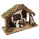Capanna con finestra e scala 35x15x25 cm presepe 8-10 cm s4