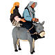 Elderly couple on donkey figurine, Neapolitan Nativity Scene 13 cm s3