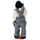 Mann mit Pfeife und Hand in der Tasche, Krippenfigur, Terrakotta, neapolitanische Krippe, für 13 cm Krippe s4