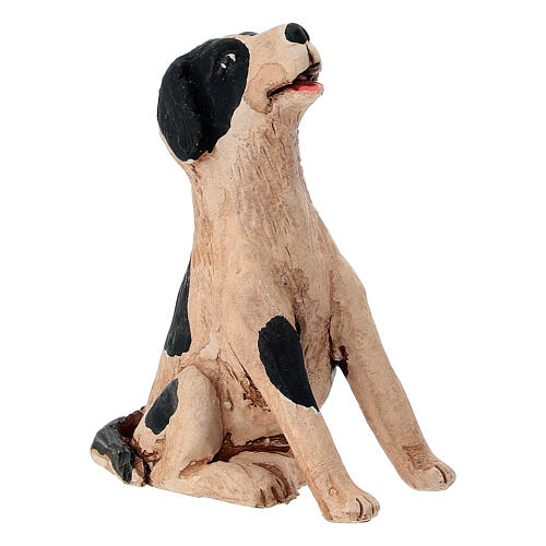 Ragazza con cucciolo e cane presepe napoletano da 13 cm 4