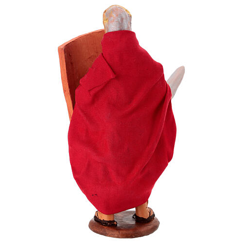 Soldato con scudo e spada presepe napoletano da 13 cm 4