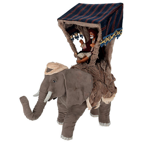 Mann auf Elefant, neapolitanischer Stil – für 13 cm Krippe 3