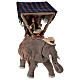 Uomo su elefante presepe napoletano da 13 cm s2