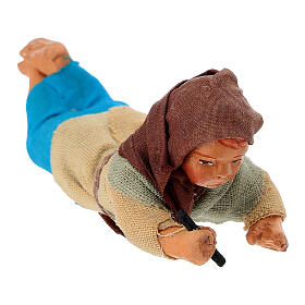 Fanciullo steso disegna 3 cm presepe napoletano 13 cm 