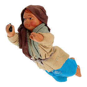 Fanciullo steso disegna 3 cm presepe napoletano 13 cm 