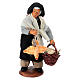 Uomo gallina appesa cesto uova presepe napoletano da 10 cm s1